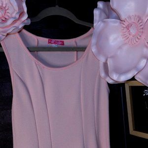 Charlotte Russe Soft Pink Flare Dress